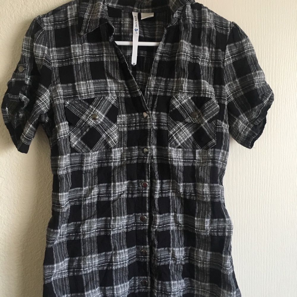 Black button up